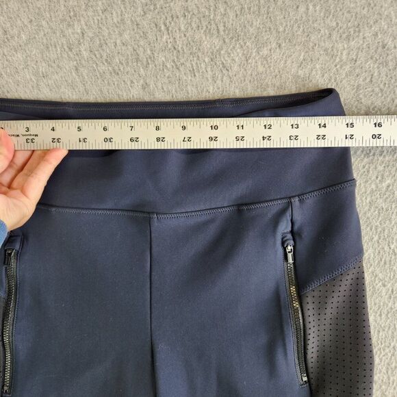 Athleta Pants Womens MT Blue Stellar Crop Perforated Vented Hiking Trails - Picture 7 of 14